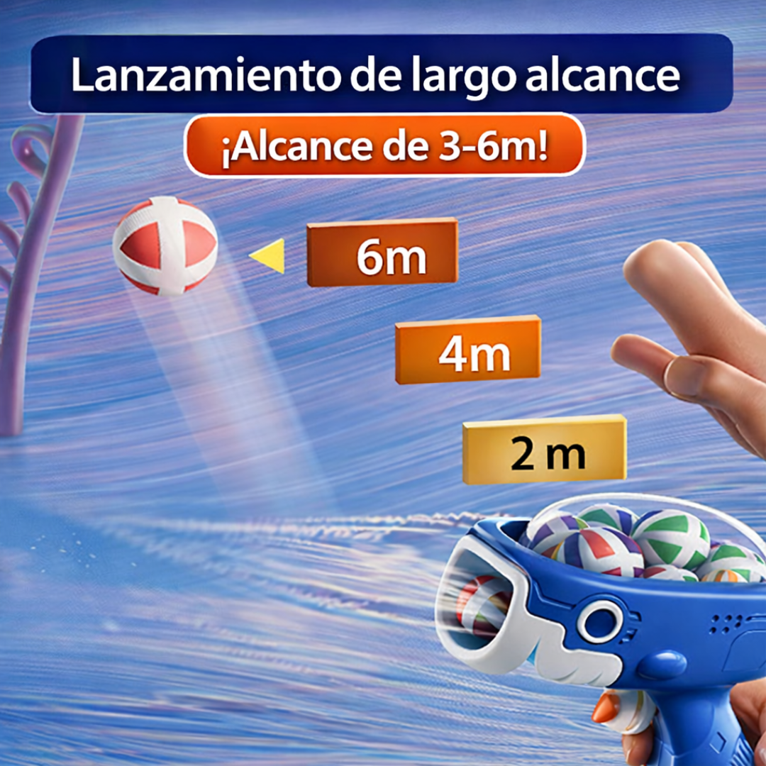 Juguete Ballena Lanzabolas con Diana